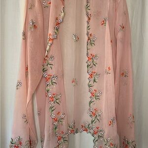 Vintage 1970s Embroidered Wedding Kabaya